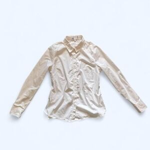 Women's white button‎ down shirt size M by Nordstrom Rack